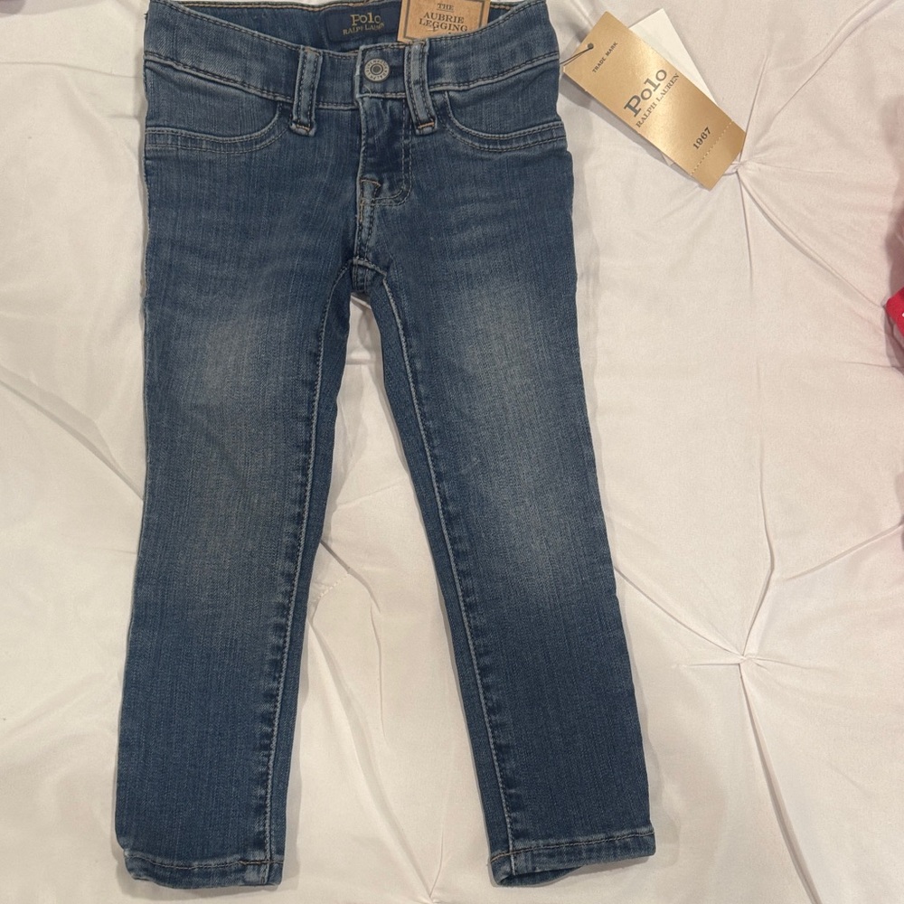 Polo by Ralph Lauren Light Blue Kids Leggings